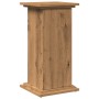 Ausgestellter Sockel mit Eichenholz-Handwerkskunst und Stauraum, 31x30x60 cm. von , Topfständer - Ref: Foro24-854624, Preis: ...