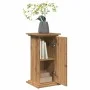 Ausgestellter Sockel mit Eichenholz-Handwerkskunst und Stauraum, 31x30x60 cm. von , Topfständer - Ref: Foro24-854624, Preis: ...
