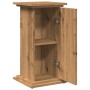 Ausgestellter Sockel mit Eichenholz-Handwerkskunst und Stauraum, 31x30x60 cm. von , Topfständer - Ref: Foro24-854624, Preis: ...