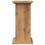 Ausgestellter Sockel mit Eichenholz-Handwerkskunst und Stauraum, 31x30x60 cm. von , Topfständer - Ref: Foro24-854624, Preis: ...