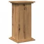 Ausgestellter Sockel mit Eichenholz-Handwerkskunst und Stauraum, 31x30x60 cm. von , Topfständer - Ref: Foro24-854624, Preis: ...