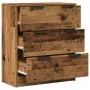 Aparador de madera de ingeniería envejecida 60x30x70 cm by , Sideboards - Ref: Foro24-856834, Price: 75,38 €, Discount: %