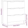 Aparador de madera de ingeniería envejecida 60x30x70 cm by , Sideboards - Ref: Foro24-856834, Price: 75,38 €, Discount: %