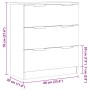 Aparador de madera de ingeniería envejecida 60x30x70 cm by , Sideboards - Ref: Foro24-856834, Price: 76,31 €, Discount: %