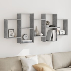 Wandregal aus grauem Beton-Holzwerkstoff 159x18x65 cm von , Regale und Regale - Ref: Foro24-853212, Preis: 55,95 €, Rabatt: %