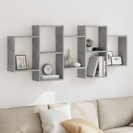 Wandregal aus grauem Beton-Holzwerkstoff 159x18x65 cm von , Regale und Regale - Ref: Foro24-853212, Preis: 55,95 €, Rabatt: %