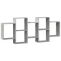 Wandregal aus grauem Beton-Holzwerkstoff 159x18x65 cm von , Regale und Regale - Ref: Foro24-853212, Preis: 55,95 €, Rabatt: %