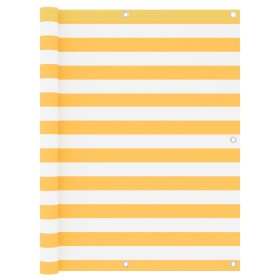 Balcony awning white and yellow oxford fabric 120x500 cm by vidaXL, Umbrellas - Ref: Foro24-134910, Price: 22,47 €, Discount: %