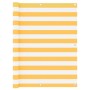 Balkonmarkise aus weißem und gelbem Oxford-Stoff, 120 x 500 cm von vidaXL, Sonnenschirme - Ref: Foro24-134910, Preis: 22,47 €...