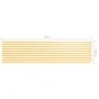 Balcony awning white and yellow oxford fabric 120x500 cm by vidaXL, Umbrellas - Ref: Foro24-134910, Price: 23,45 €, Discount: %