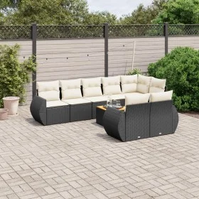 8-piece garden sofa set and black synthetic rattan cushions by , Garden sets - Ref: Foro24-3257421, Price: 600,63 €, Discount: %