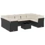 Garden sofa set 10 pieces with black synthetic rattan cushions by , Garden sets - Ref: Foro24-3249975, Price: 593,49 €, Disco...