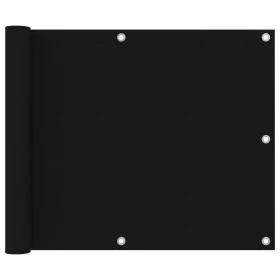 Balkonmarkise aus schwarzem Oxford-Stoff 75x600 cm. von vidaXL, Sonnenschirme - Ref: Foro24-135059, Preis: 25,74 €, Rabatt: %