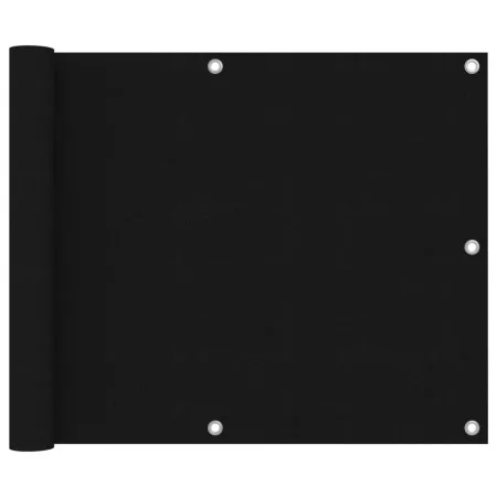 Balkonmarkise aus schwarzem Oxford-Stoff 75x600 cm. von vidaXL, Sonnenschirme - Ref: Foro24-135059, Preis: 26,23 €, Rabatt: %