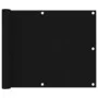 Balkonmarkise aus schwarzem Oxford-Stoff 75x600 cm. von vidaXL, Sonnenschirme - Ref: Foro24-135059, Preis: 26,23 €, Rabatt: %