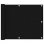 Toldo para balcón de tela oxford negro 75x600 cm by vidaXL, Umbrellas - Ref: Foro24-135059, Price: 26,23 €, Discount: %