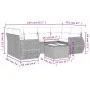 7-piece garden dining set with black synthetic rattan cushions by , Garden sets - Ref: Foro24-3253453, Price: 467,68 €, Disco...