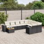 Set de sofás de jardín 10 pzas cojines ratán sintético negro de , Conjuntos de jardín - Ref: Foro24-3257939, Precio: 610,65 €...