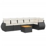 7-piece garden dining set with black synthetic rattan cushions by , Garden sets - Ref: Foro24-3257344, Price: 434,20 €, Disco...