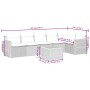 7-piece garden dining set with black synthetic rattan cushions by , Garden sets - Ref: Foro24-3257344, Price: 434,20 €, Disco...
