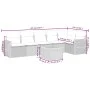 7-piece garden dining set with black synthetic rattan cushions by , Garden sets - Ref: Foro24-3257344, Price: 428,22 €, Disco...