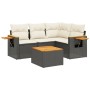 5-piece garden furniture set with black synthetic rattan cushions by , Garden sets - Ref: Foro24-3226777, Price: 321,09 €, Di...