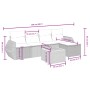 6-piece garden sofa set with black synthetic rattan cushions by , Garden sets - Ref: Foro24-3265053, Price: 343,70 €, Discoun...