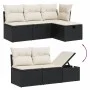 7-piece garden dining set with black synthetic rattan cushions by , Garden sets - Ref: Foro24-3264112, Price: 445,23 €, Disco...