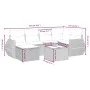 7-piece garden dining set with black synthetic rattan cushions by , Garden sets - Ref: Foro24-3264112, Price: 445,23 €, Disco...