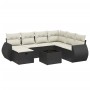 8-piece garden sofa set and black synthetic rattan cushions by , Garden sets - Ref: Foro24-3264152, Price: 458,36 €, Discount: %