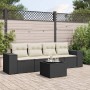 Gartenmöbel-Set 5-teilig mit schwarzen Polstern aus synthetischem Rattan von , Gartensets - Ref: Foro24-3254623, Preis: 312,8...