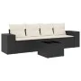 5-piece garden furniture set with black synthetic rattan cushions by , Garden sets - Ref: Foro24-3254623, Price: 324,57 €, Di...