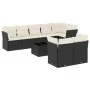 8-piece garden sofa set and black synthetic rattan cushions by , Garden sets - Ref: Foro24-3249755, Price: 559,41 €, Discount: %