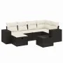 Garten-Essgruppe 7-teilig mit schwarzen Polstern aus synthetischem Rattan von , Gartensets - Ref: Foro24-3264422, Preis: 441,...