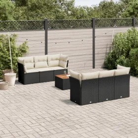 7-piece garden dining set with black synthetic rattan cushions by , Garden sets - Ref: Foro24-3255818, Price: 435,12 €, Disco...