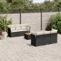 7-piece garden dining set with black synthetic rattan cushions by , Garden sets - Ref: Foro24-3255818, Price: 435,12 €, Disco...