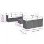 7-piece garden dining set with black synthetic rattan cushions by , Garden sets - Ref: Foro24-3255818, Price: 435,12 €, Disco...