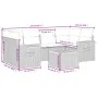 Garten-Essgruppe 7-teilig mit schwarzen Polstern aus synthetischem Rattan von , Gartensets - Ref: Foro24-3259039, Preis: 443,...