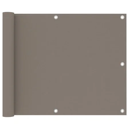 Taupegraue Balkonmarkise aus Oxford-Stoff, 75 x 500 cm von vidaXL, Sonnenschirme - Ref: Foro24-134986, Preis: 23,37 €, Rabatt: %