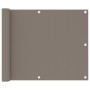 Taupe gray oxford fabric balcony awning 75x500 cm by vidaXL, Umbrellas - Ref: Foro24-134986, Price: 25,59 €, Discount: %