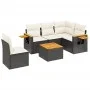 6-piece garden sofa set with black synthetic rattan cushions by , Garden sets - Ref: Foro24-3226819, Price: 375,35 €, Discoun...