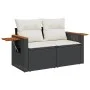 6-piece garden sofa set with black synthetic rattan cushions by , Garden sets - Ref: Foro24-3226819, Price: 375,35 €, Discoun...