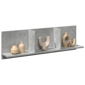 Engineered wood gray concrete wall shelf 100x16.5x30 cm by , Shelves and shelves - Ref: Foro24-854862, Price: 27,83 €, Discou...