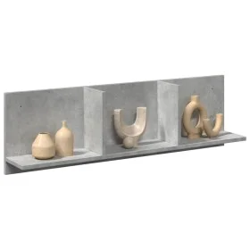 Engineered wood gray concrete wall shelf 100x16.5x30 cm by , Shelves and shelves - Ref: Foro24-854862, Price: 27,18 €, Discou...