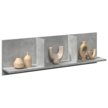Mueble de pared madera ingeniería gris hormigón 100x16,5x30 cm de , Estantes y estanterías - Ref: Foro24-854862, Precio: 27,8...