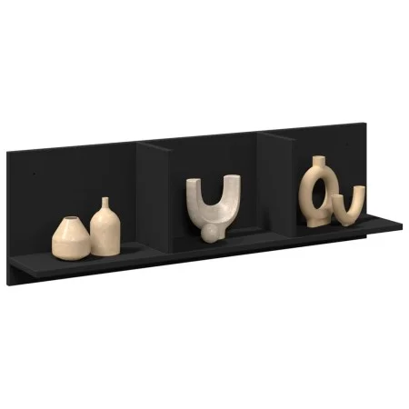 Mueble de pared madera de ingeniería negro 100x16,5x30 cm de , Estantes y estanterías - Ref: Foro24-854860, Precio: 28,07 €, ...