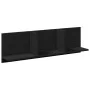 Mueble de pared madera de ingeniería negro 100x16,5x30 cm de , Estantes y estanterías - Ref: Foro24-854860, Precio: 28,07 €, ...