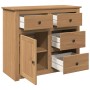 Aparador con cajones Panama madera maciza pino 93x40x80 cm de , Aparadores - Ref: Foro24-4016384, Precio: 167,57 €, Descuento: %