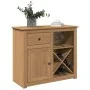 Sideboard mit Schublade Panama Massivholz Kiefer 93x40x80 cm von , Sideboards - Ref: Foro24-4016386, Preis: 160,68 €, Rabatt: %