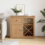 Sideboard with drawer Panama solid pine wood 93x40x80 cm by , Sideboards - Ref: Foro24-4016386, Price: 163,24 €, Discount: %